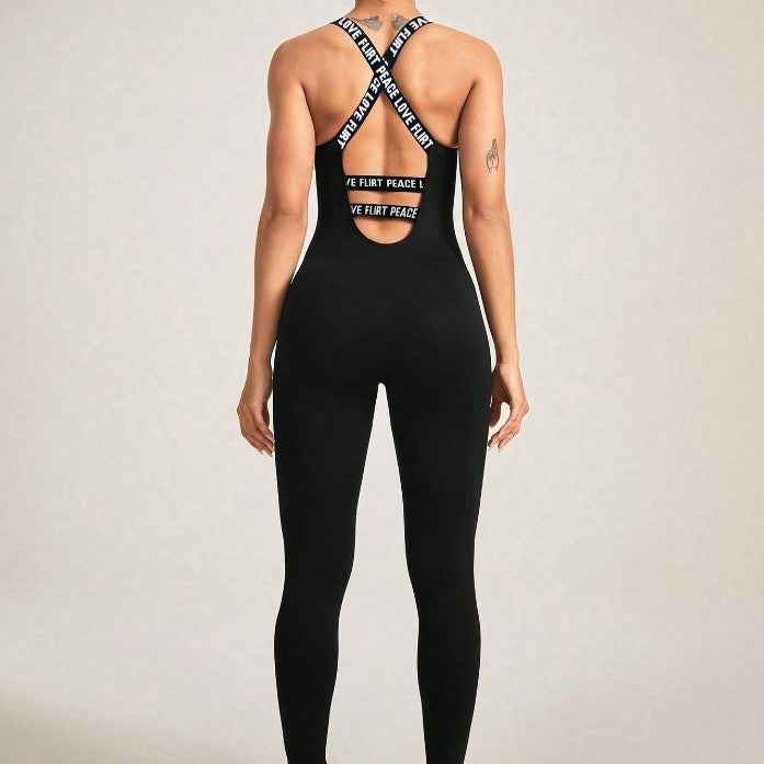Seamless Camisole Jumpsuit – High Elastic Fit, Ultra-Comfortable