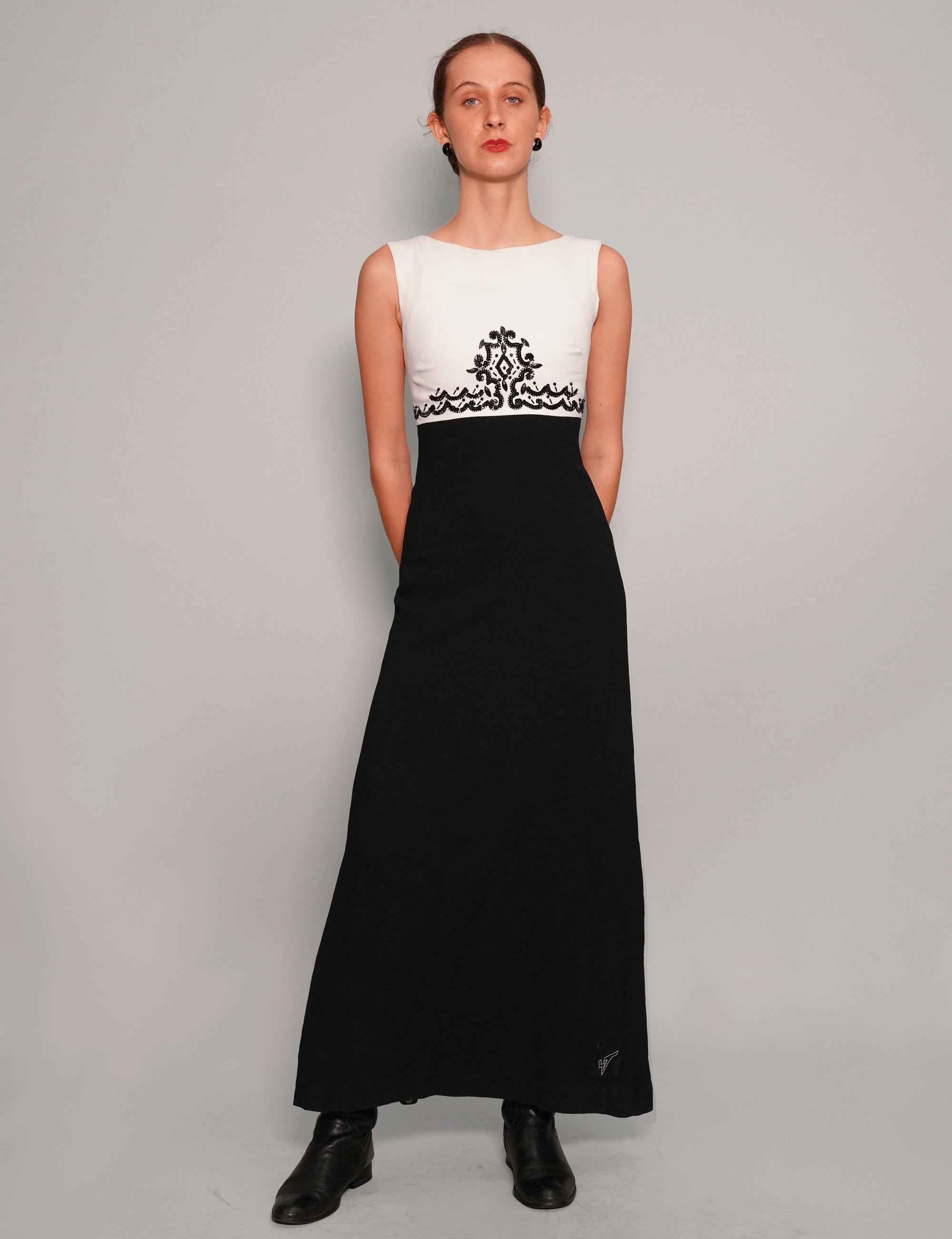 Vintage Two-Tone Sequin Dress