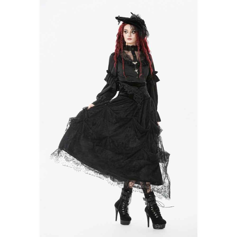 Dark in Love Gloriana Draped Maxi Skirt