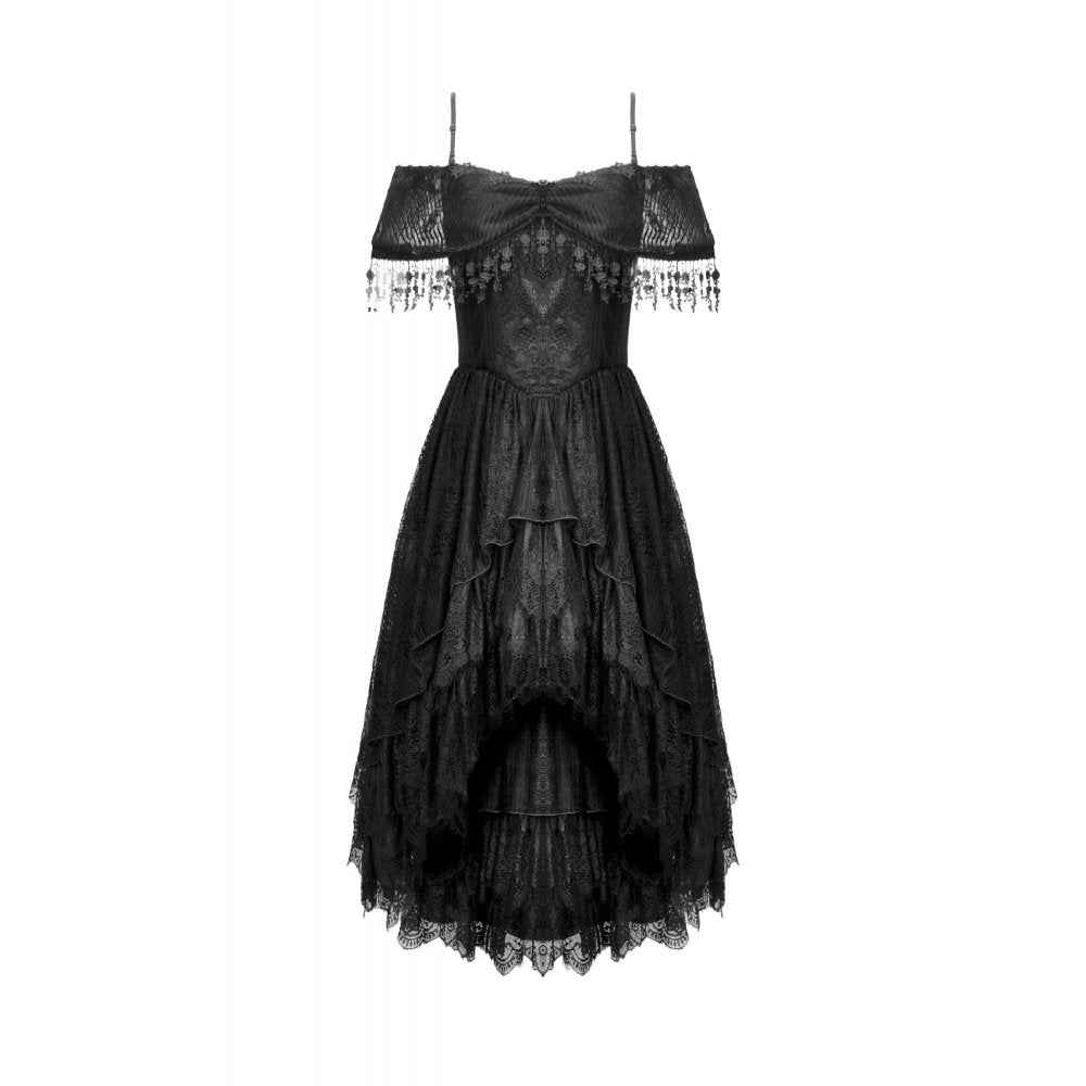 Dark in Love Soraya Gothic Lace High-Low Dress