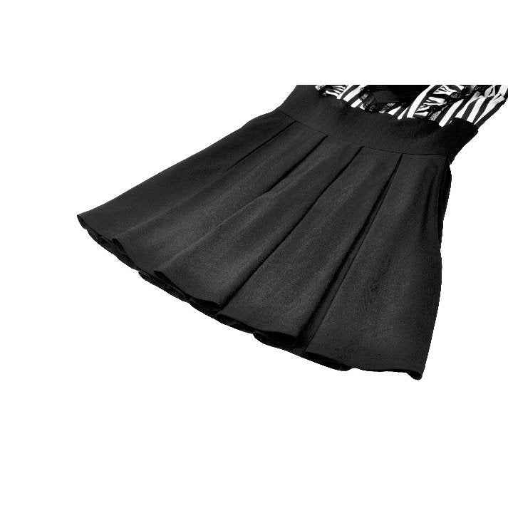 Dark in Love Striped Ruffle Gothic Lolita Dress