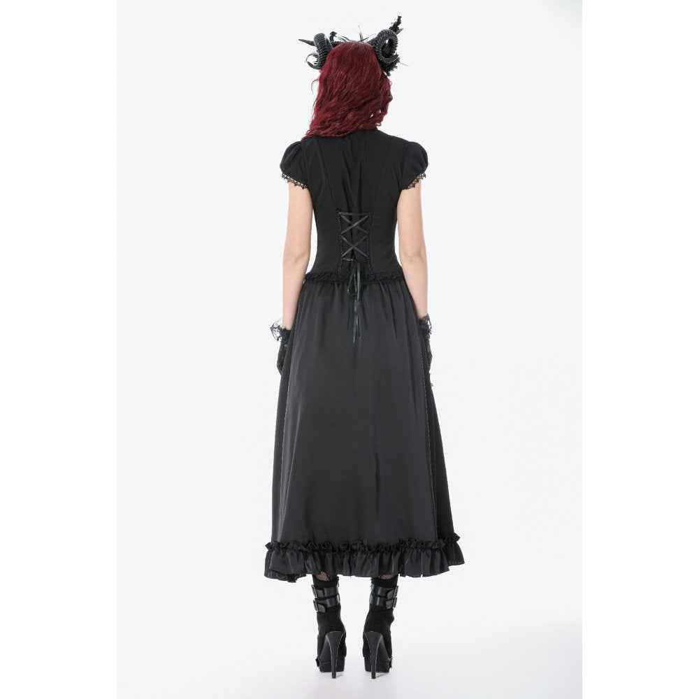 Dark in Love Courtly Cross Gem Gothic Blouse