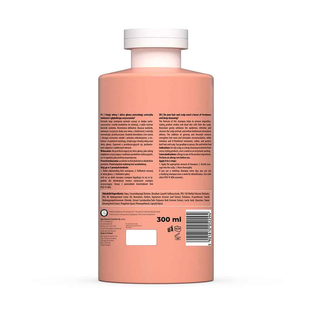 Apis Pick’N’Mix Cleansing Shampoo | Deep‑Clean | 300 ml