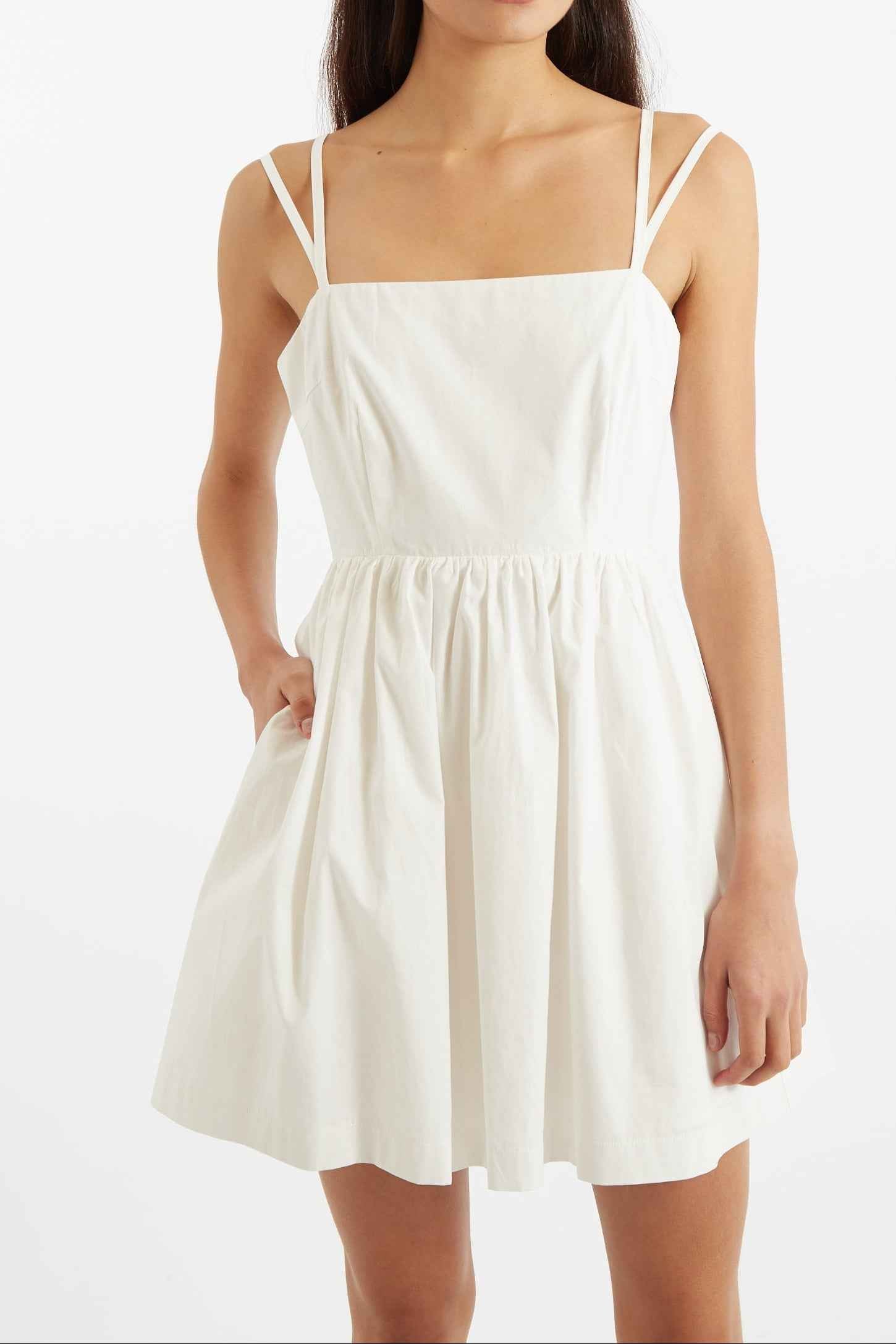 Coryn Poplin Strappy Mini Dress