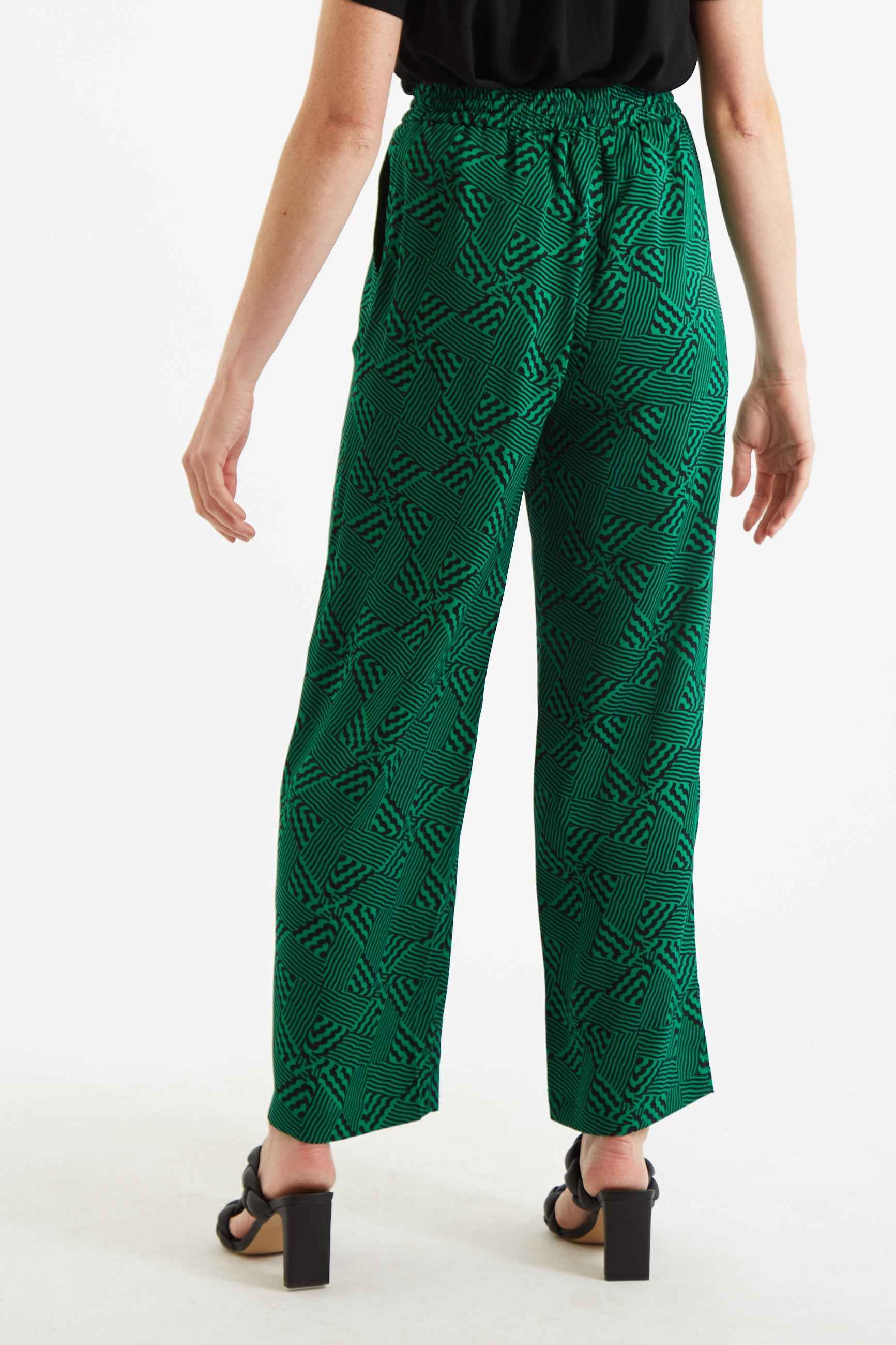 Louche Emmanuella 60s Patchwork Print Pyjama Style Trouser