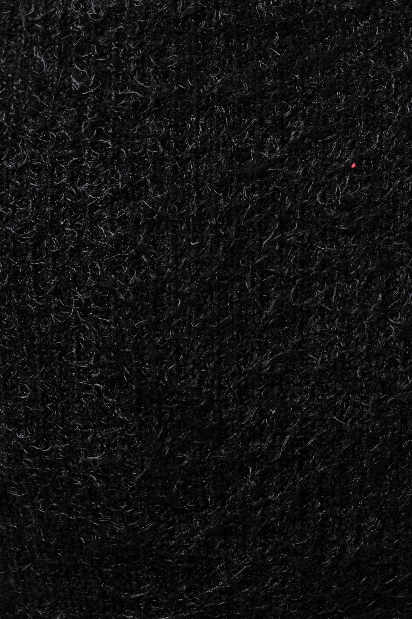 Isaac Eyelash V-Neck Tank Top - Black