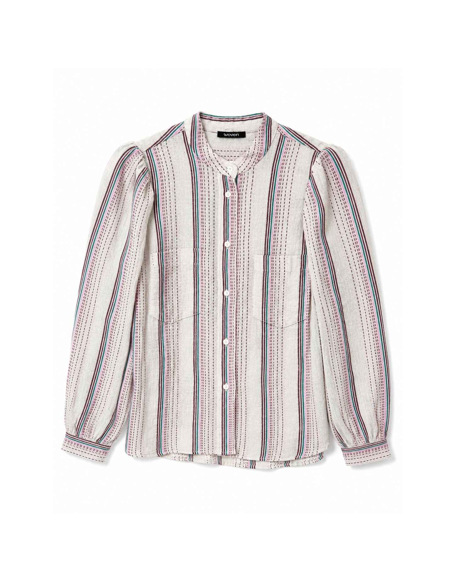 ingrid blouse | sunwash stripe