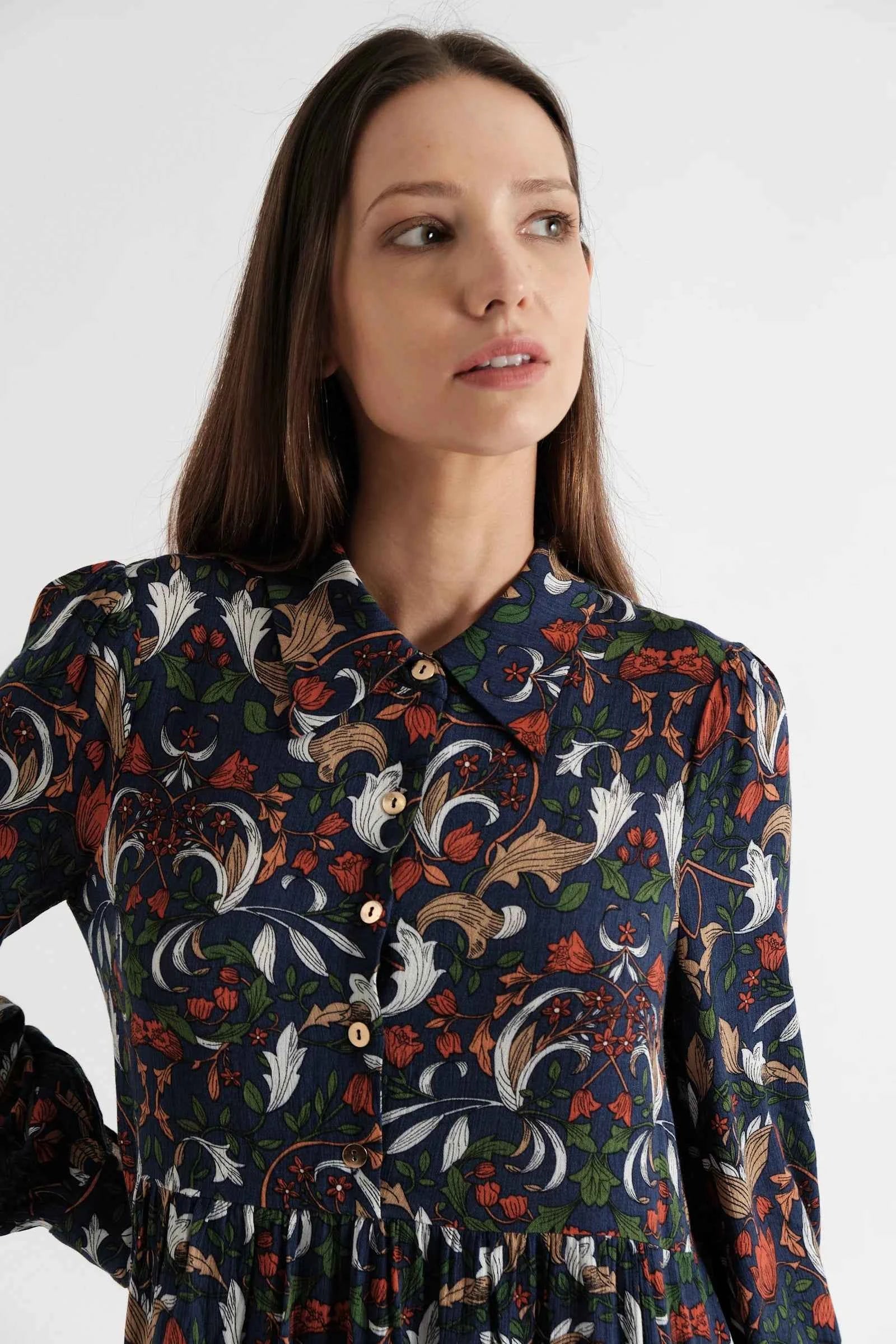 Melly Arts & Crafts Long Sleeve Mini Dress