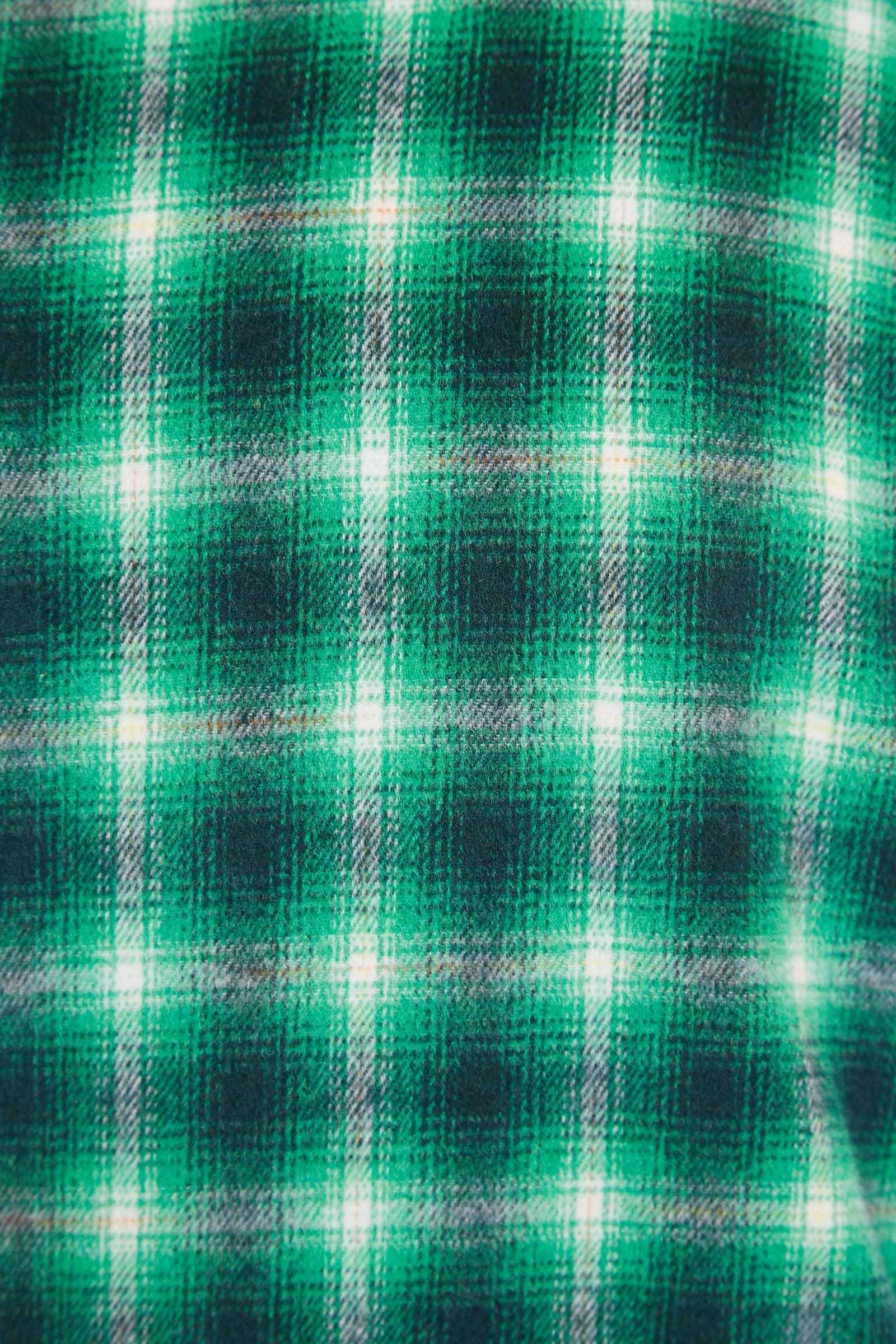 Louche Meriam Check Shacket Green
