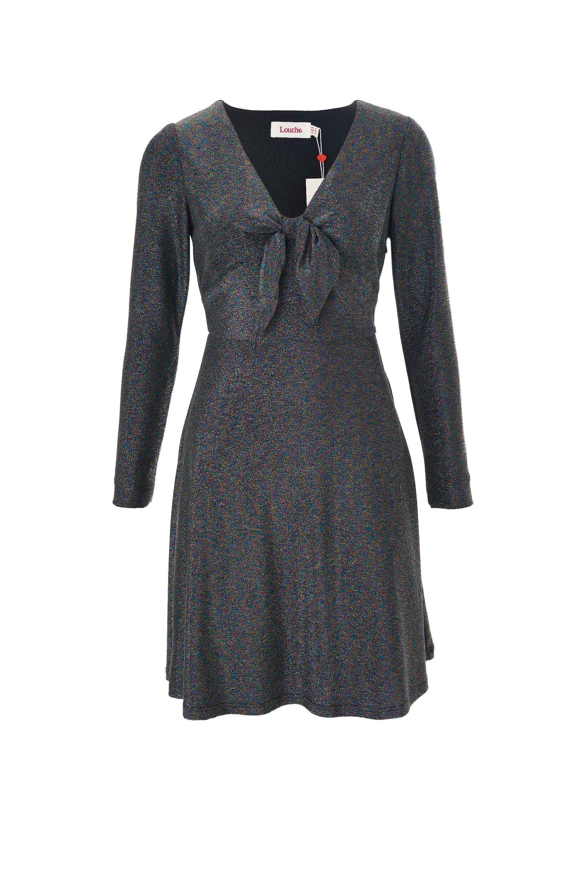 Sidney Sparkle Fit & Flare Mini Dress - Multi