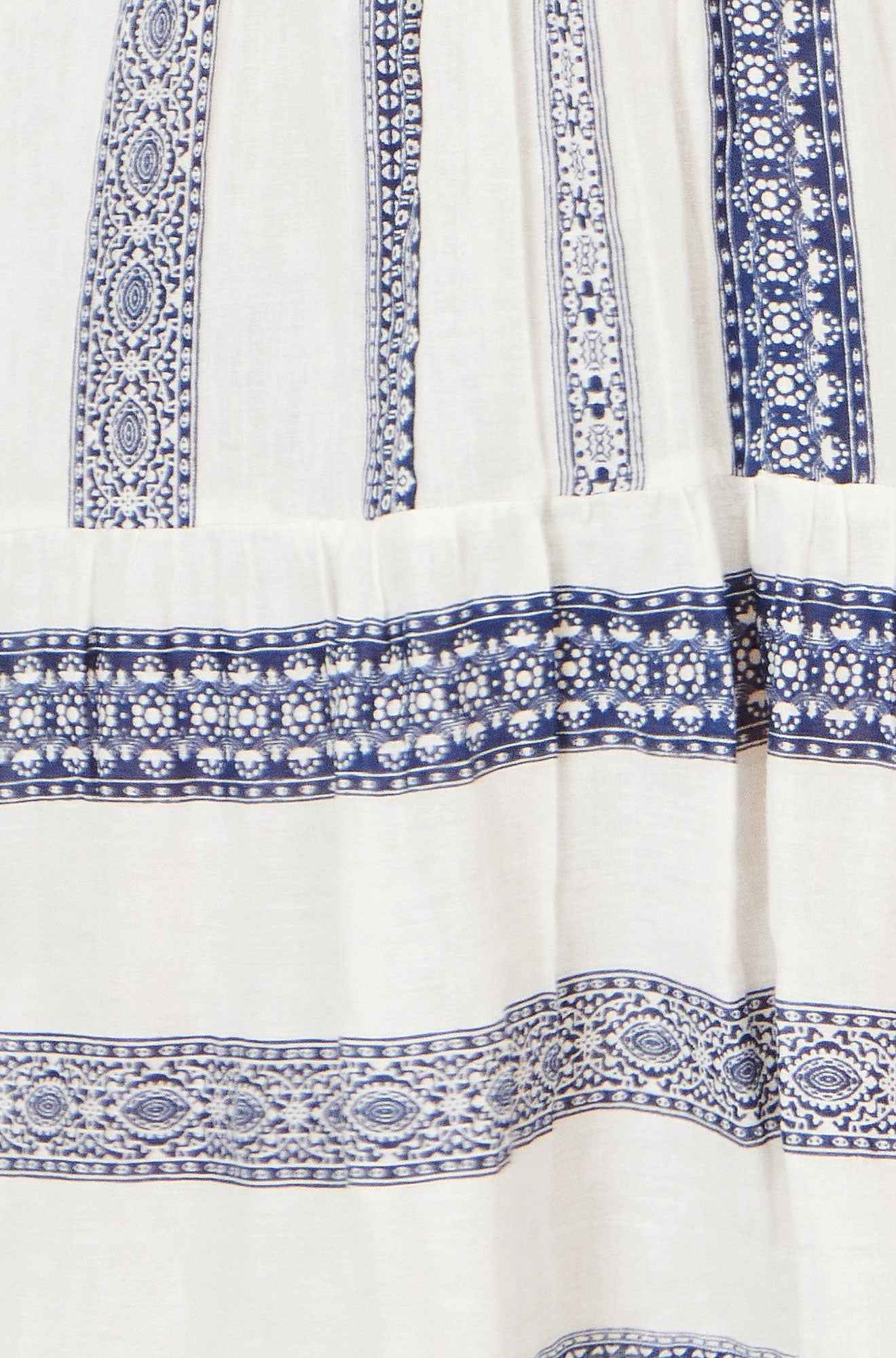 Yumi White Cotton Stripe Tunic