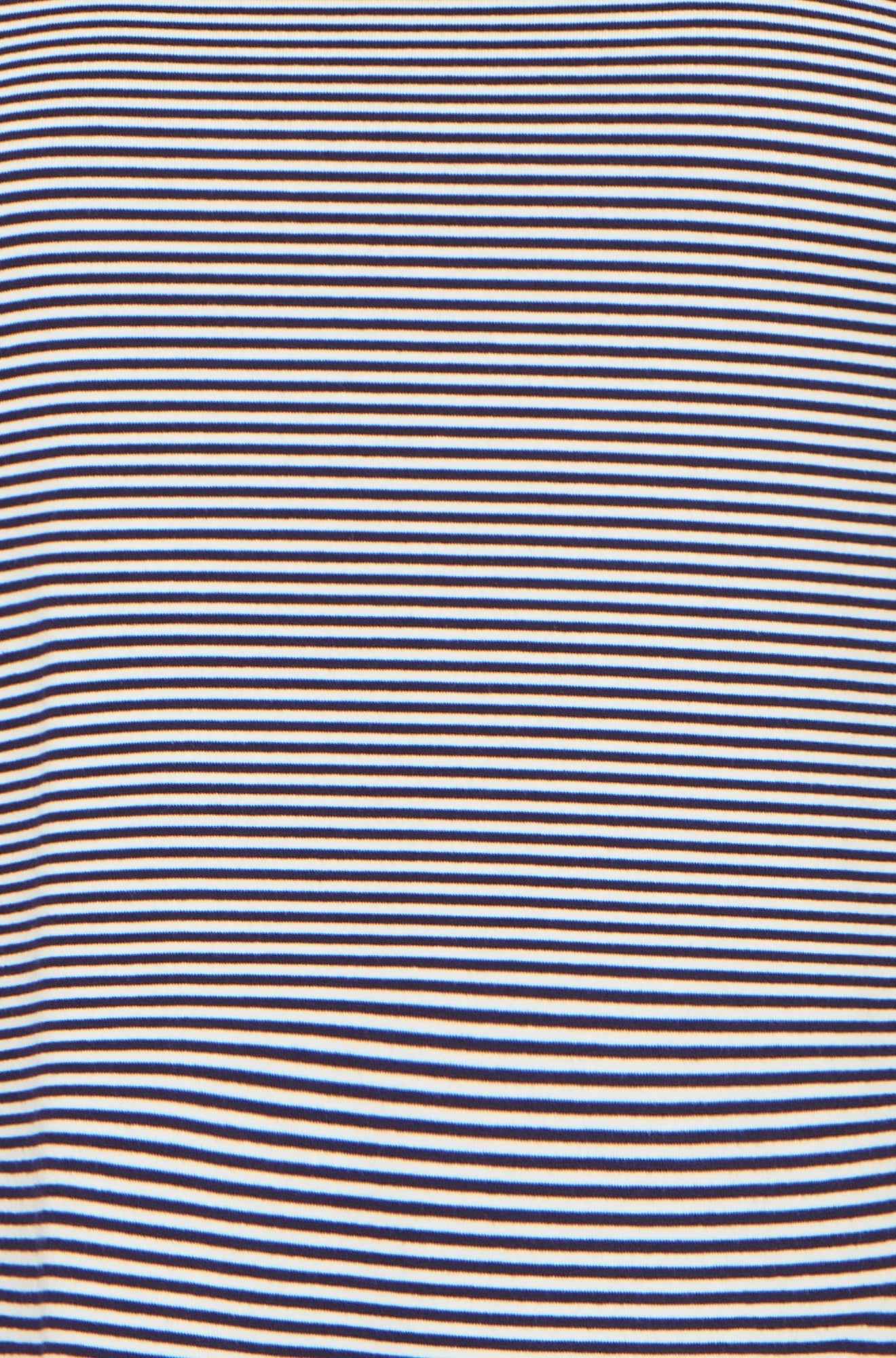 Yumi Navy Striped Jersey Long Sleeve T-Shirt