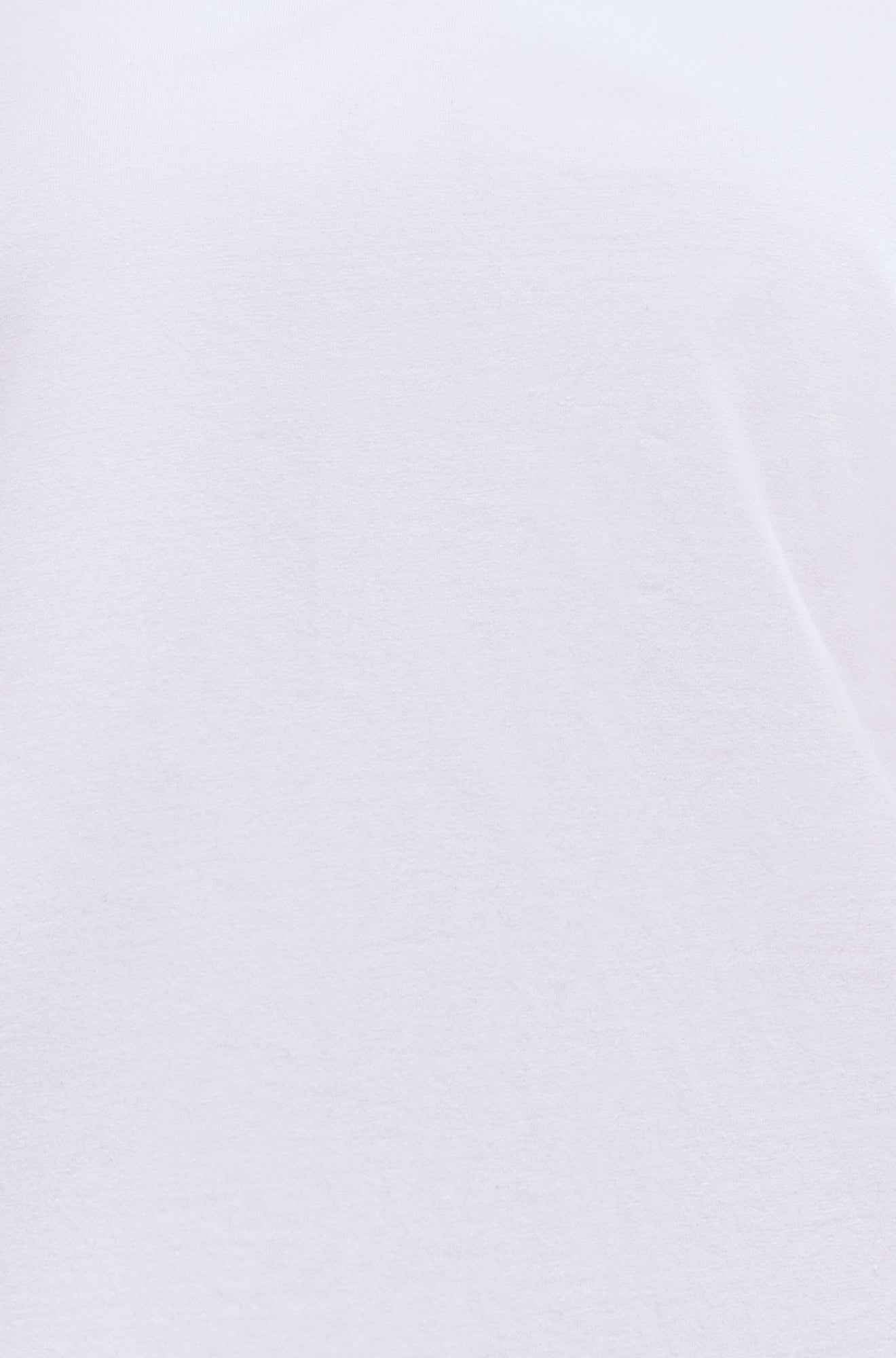 Yumi White Cotton Jersey T-Shirt With Lace Sleeves