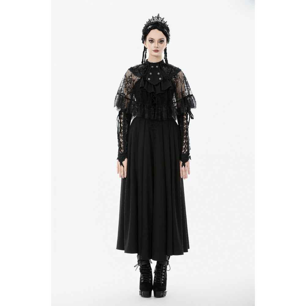 Dark in Love Bellatrix Lace Ruffle Capelet