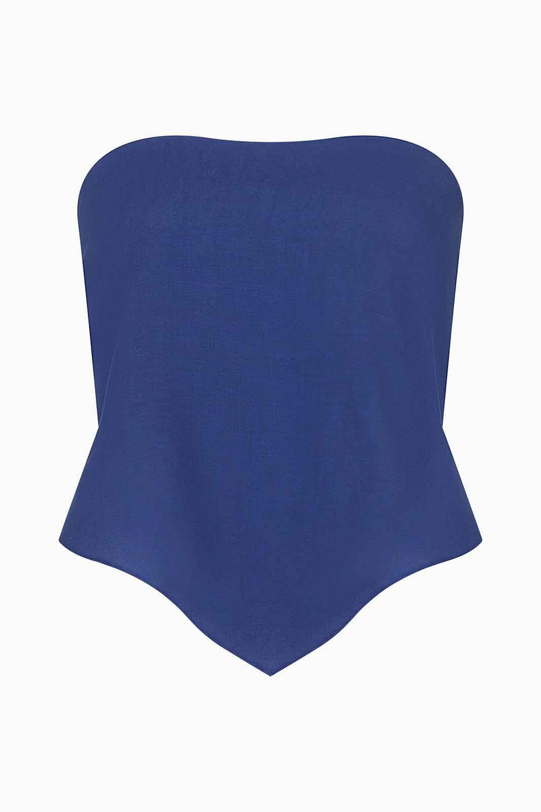 The Ida Scarf Top in klein blue