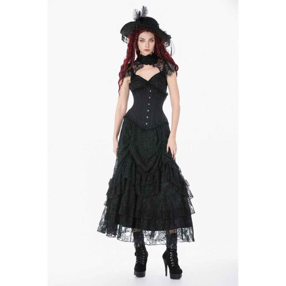 Dark in Love Talia Gothic Longline Metal Boned Corset