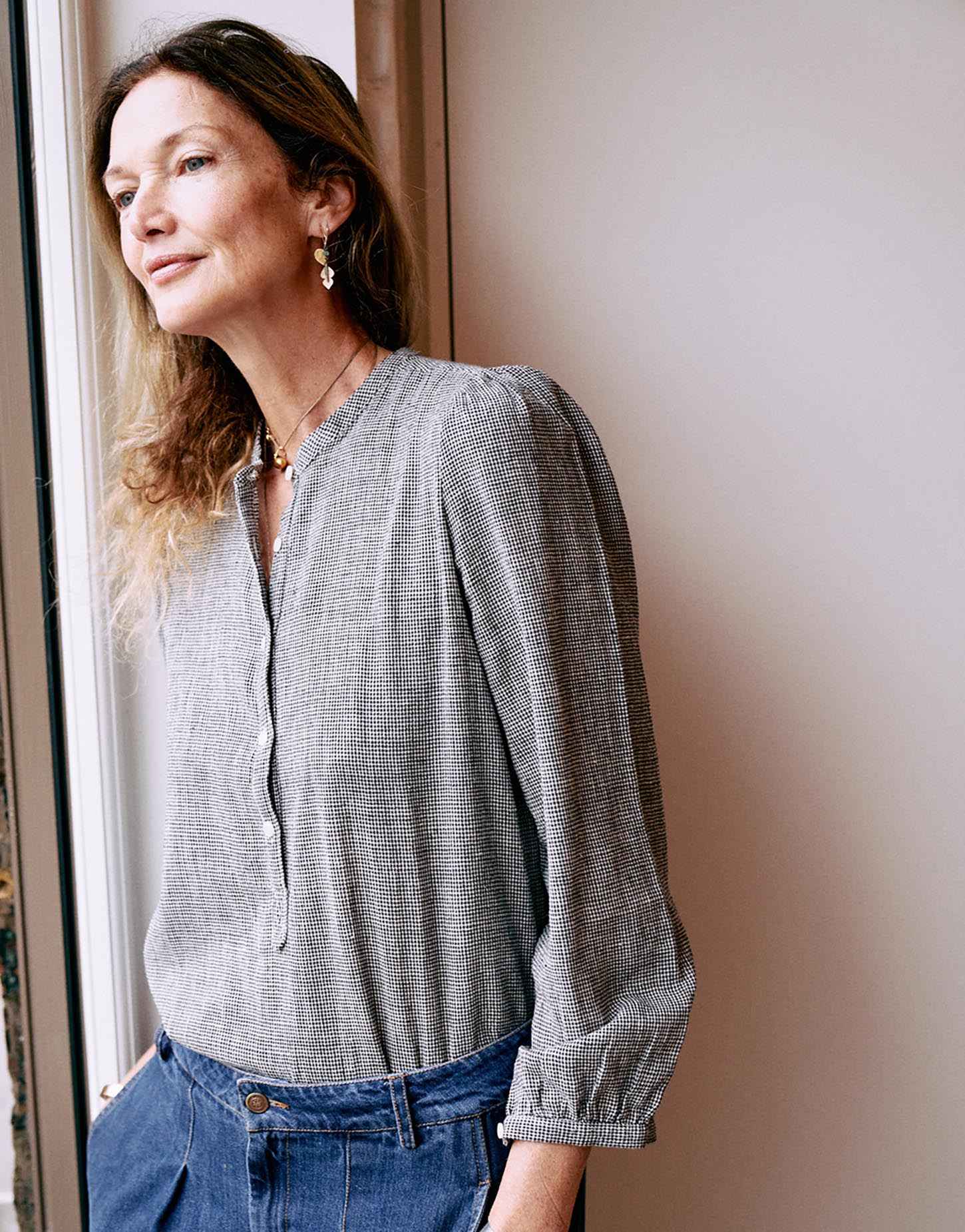 nora blouse | salt and pepper | now £75 in the sale