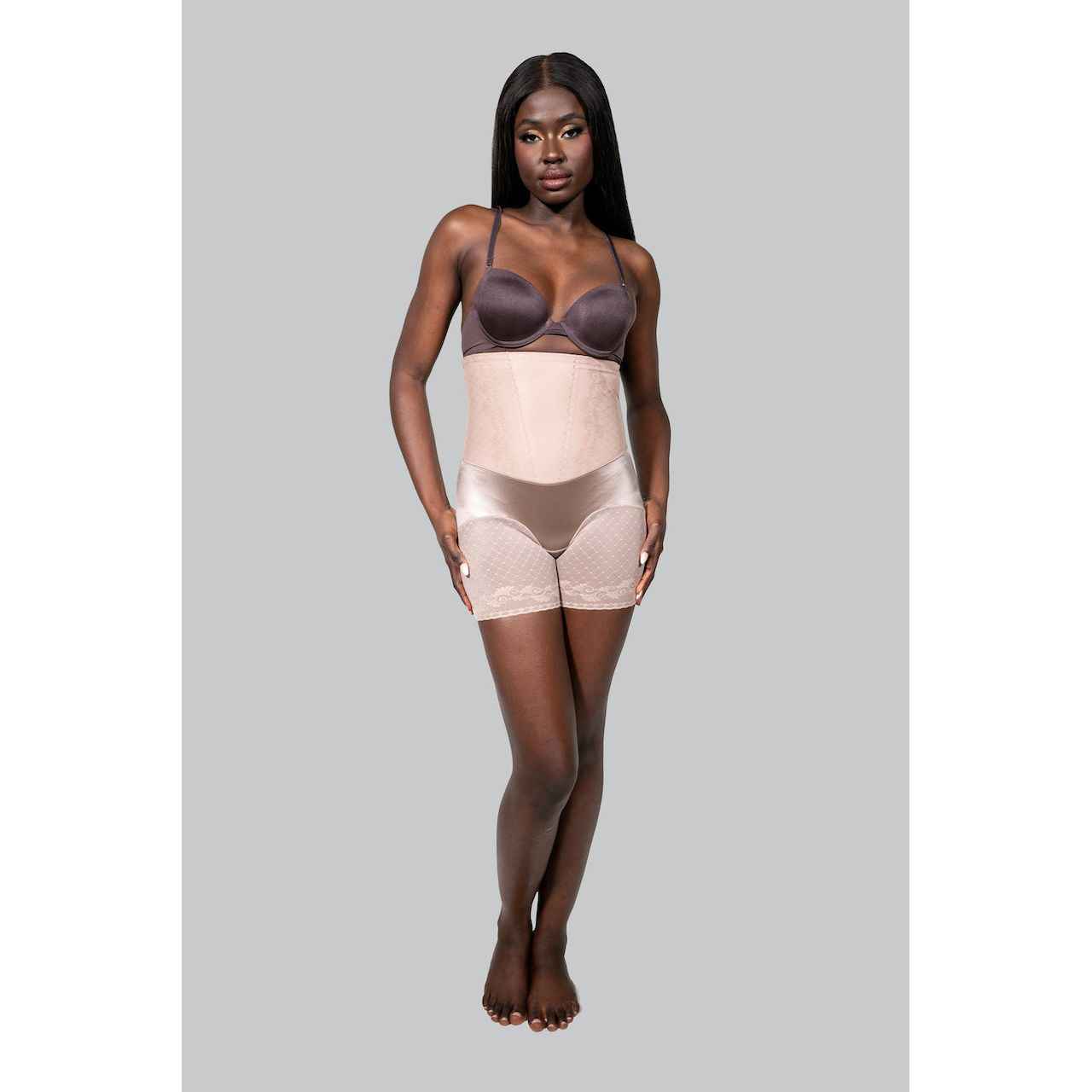 KOURTNEY Beige Spanx Shorts