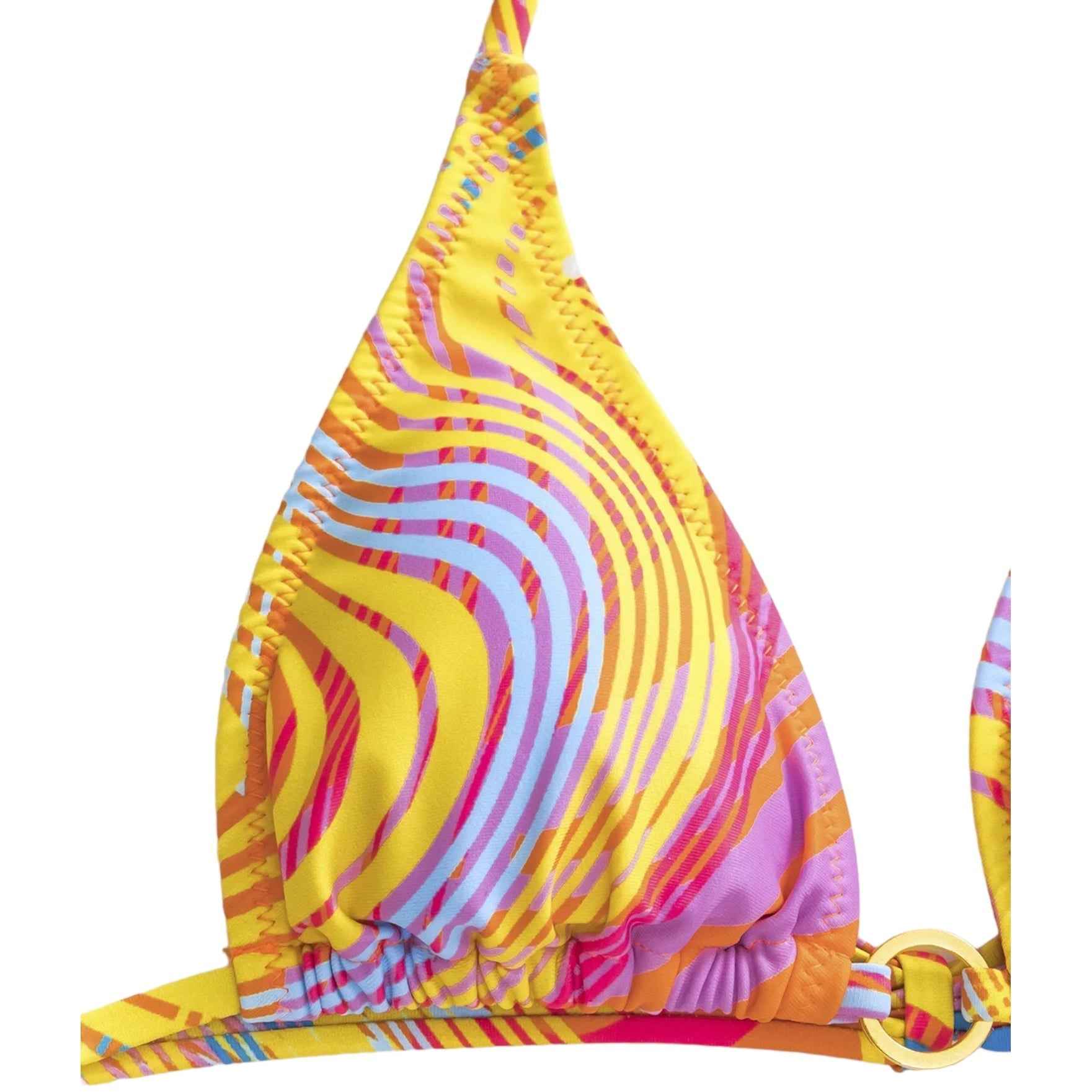 BEHEIRA Orange Bikini Sets And Cover Up