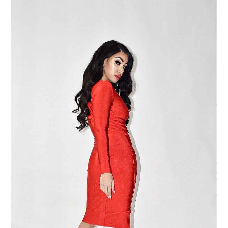 HAMPTON Red Bandage Dress
