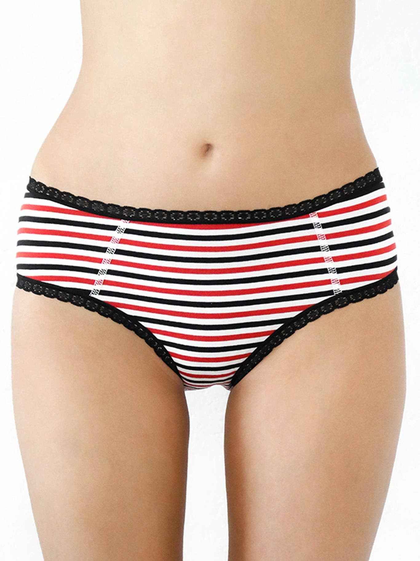 Organic Hipster Briefs with Lace
