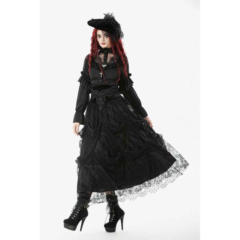 Dark in Love Gloriana Draped Maxi Skirt