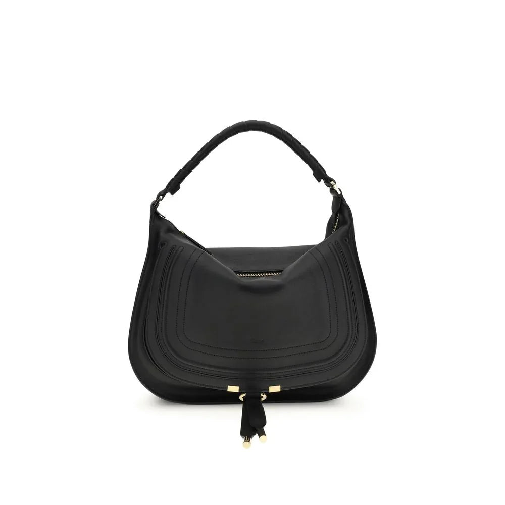 Chloé Black Calf Leather Bos Taurus Shoulder Bag