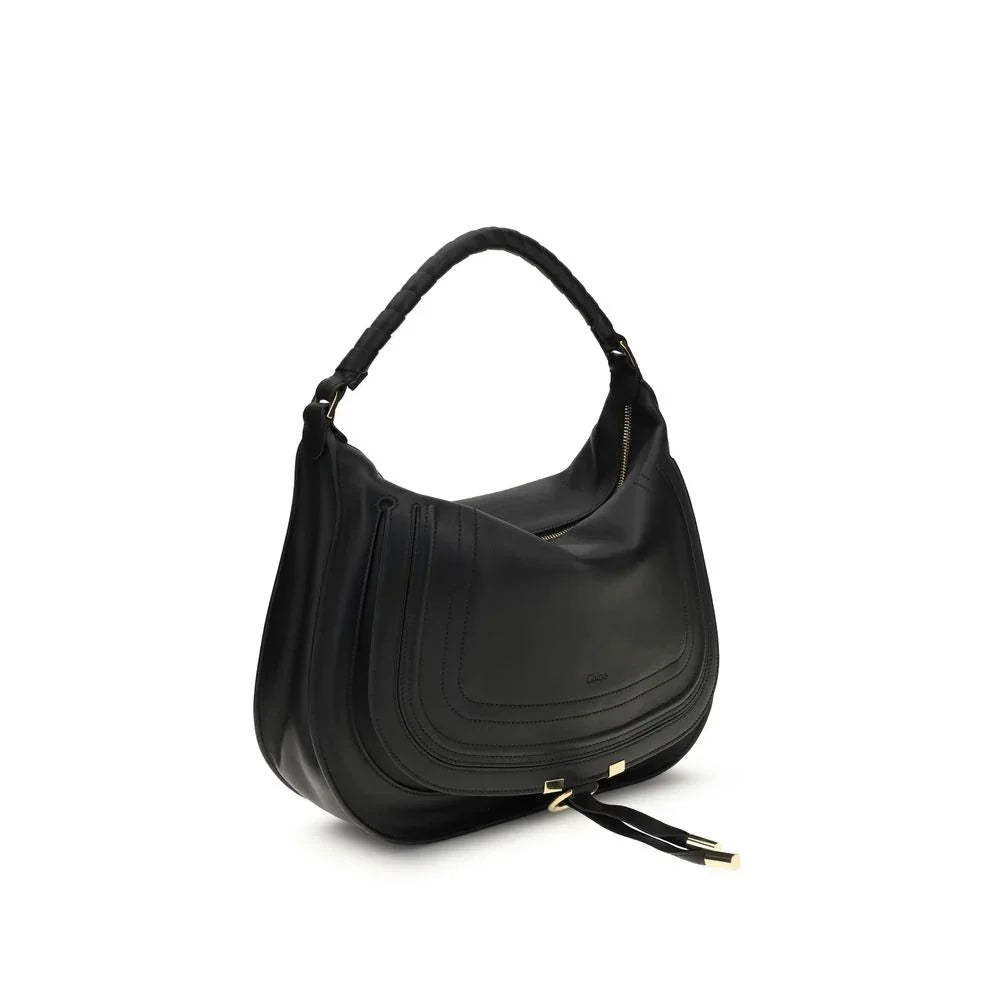 Chloé Black Calf Leather Bos Taurus Shoulder Bag