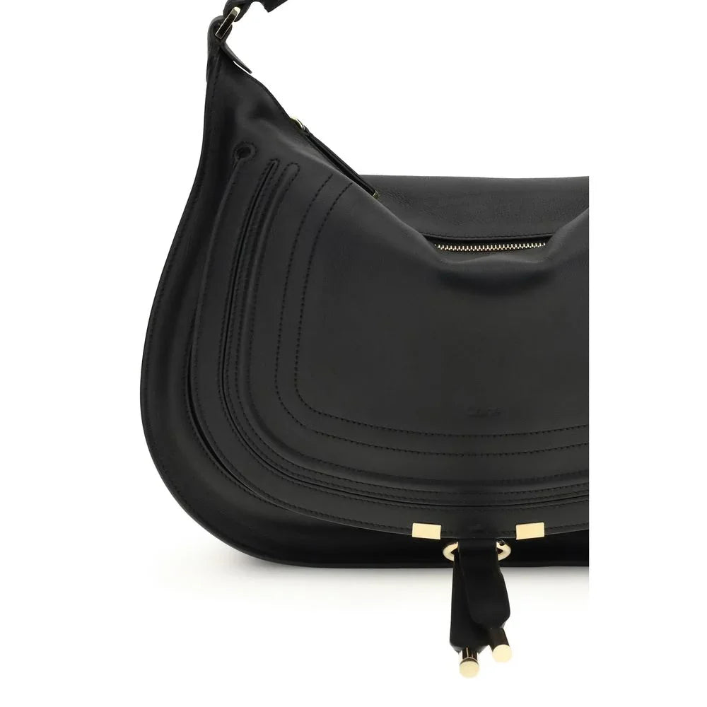 Chloé Black Calf Leather Bos Taurus Shoulder Bag