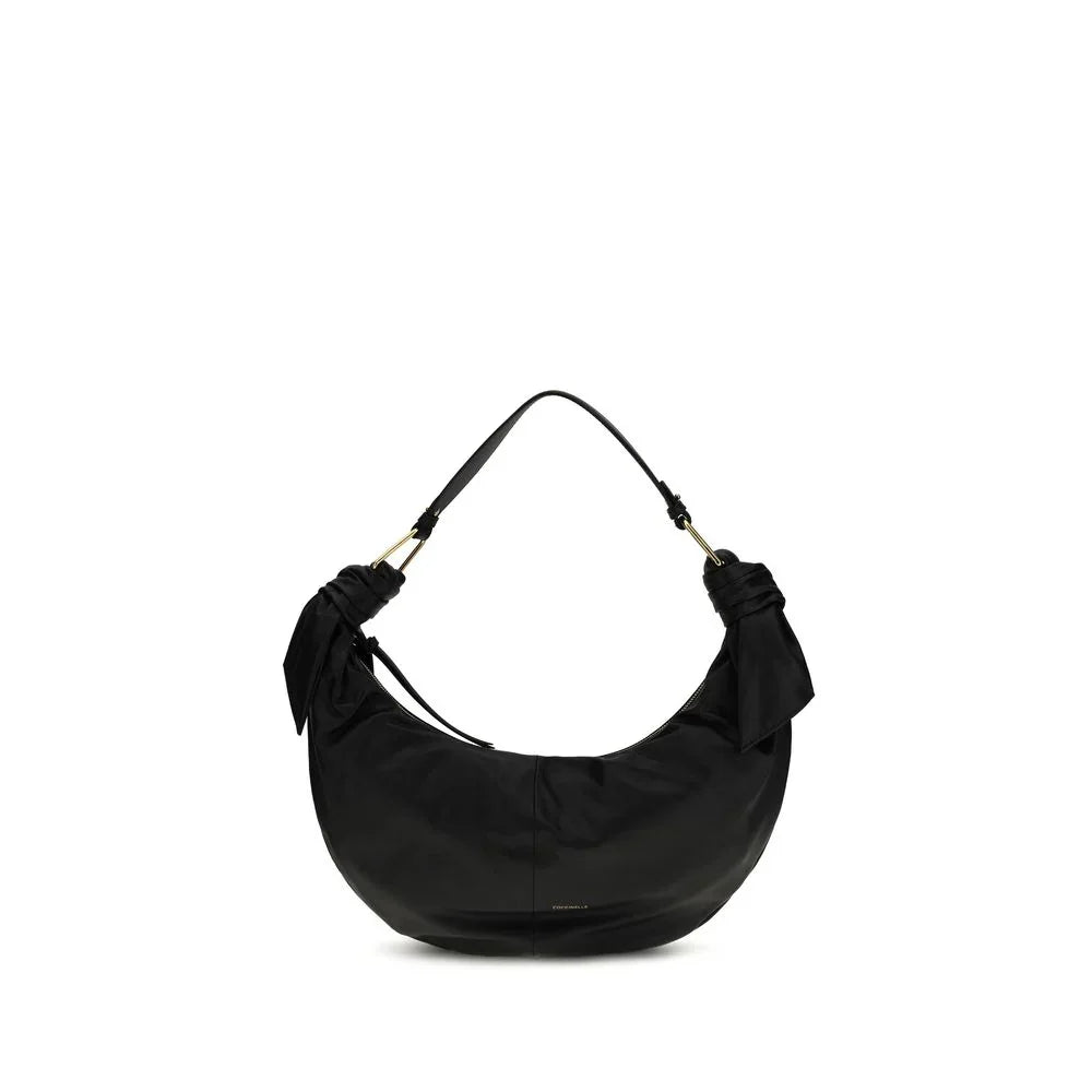 Coccinelle Black Calf Leather Bos Taurus Shoulder Bag