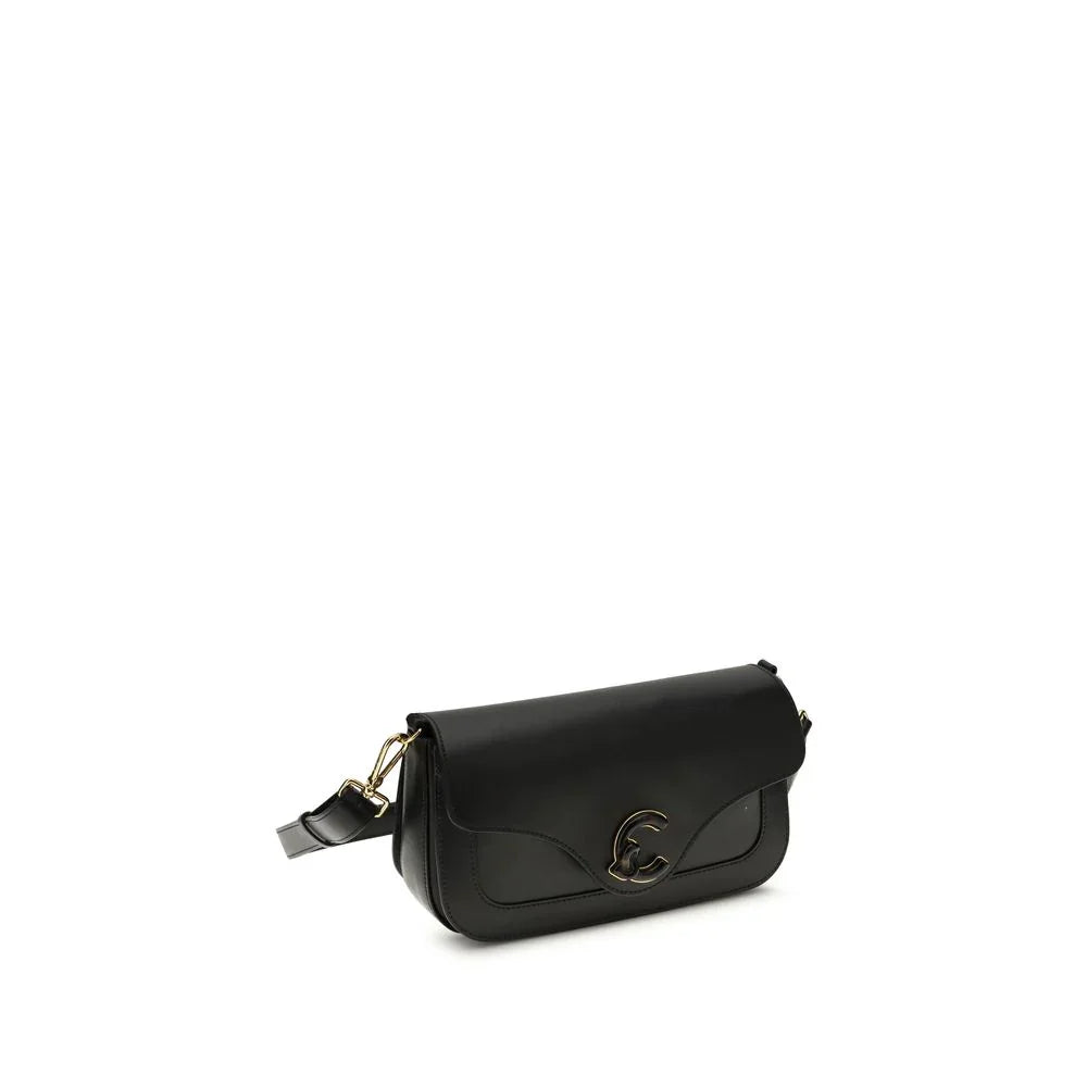 Coccinelle Black Calf Leather Bos Taurus Shoulder Bag