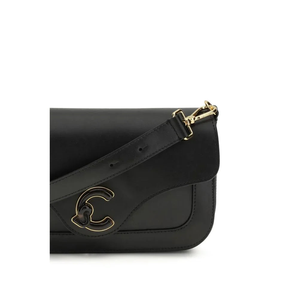 Coccinelle Black Calf Leather Bos Taurus Shoulder Bag