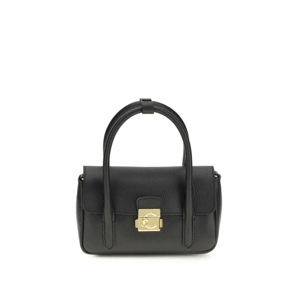 Coccinelle Black Calf Leather Bos Taurus Handbag