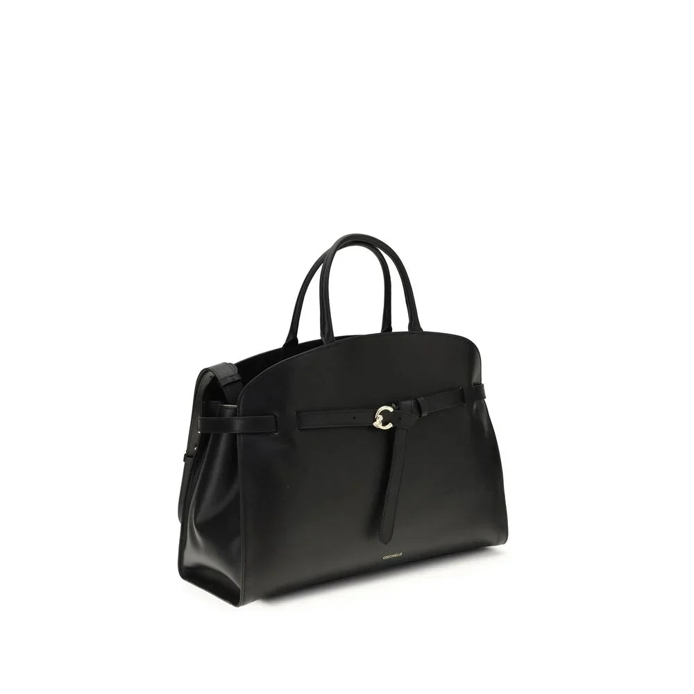 Coccinelle Black Calf Leather Bos Taurus Handbag