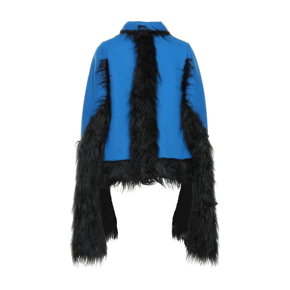 Maison Margiela Blue Wool Cloacks