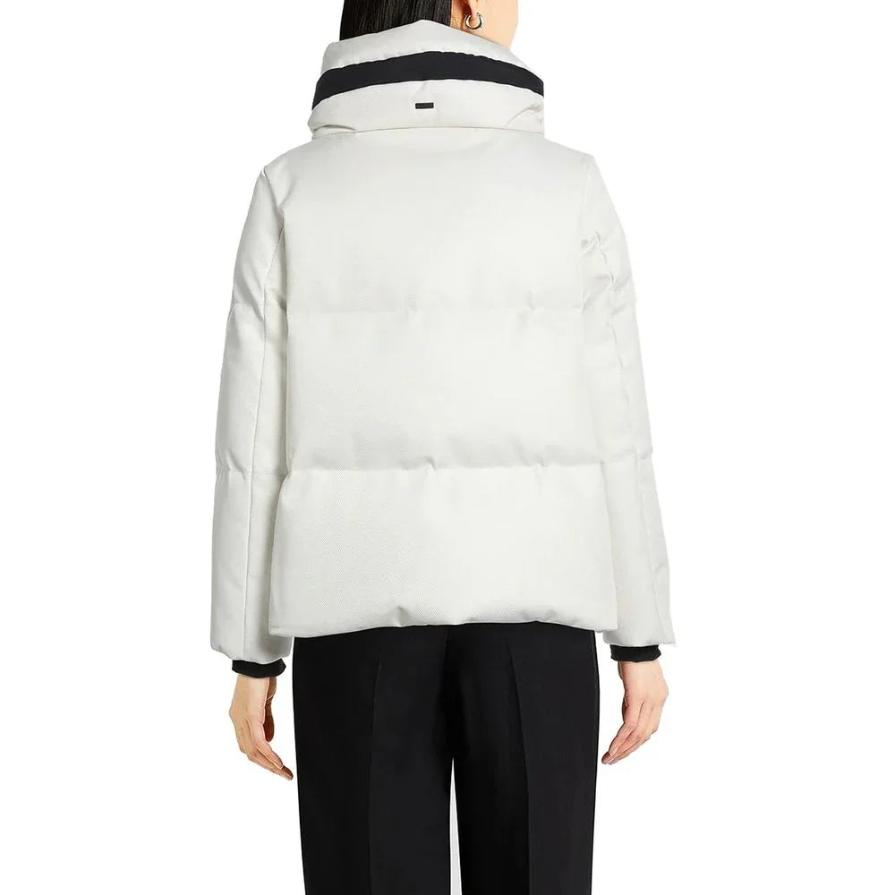 Herno White Polyester Shell Jacket