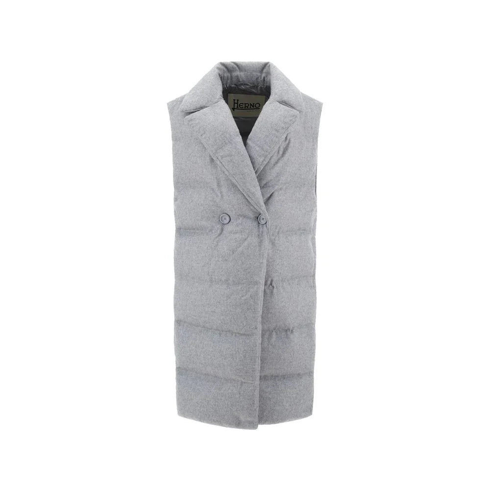 Herno Gray Cashmere Coat