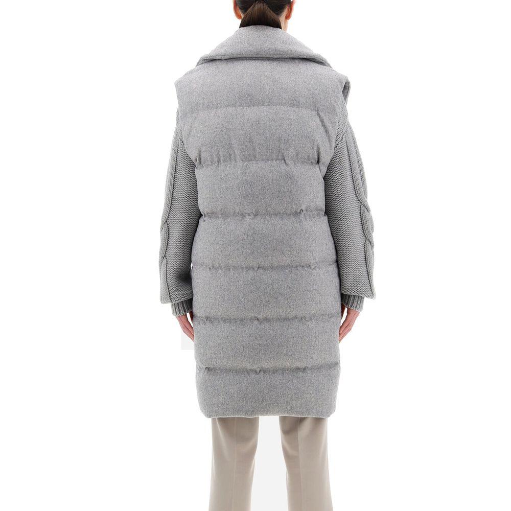 Herno Gray Cashmere Coat