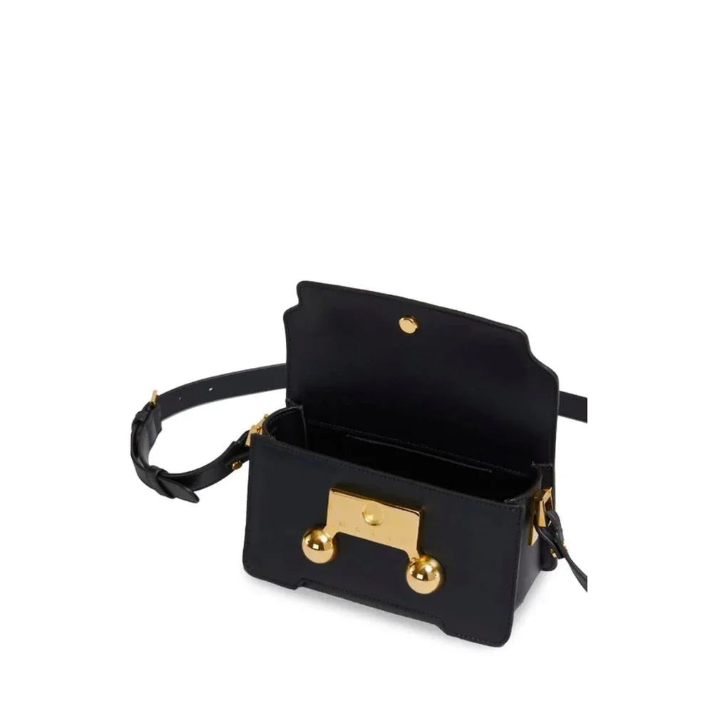 Marni Black Calfskin Shoulder Bag