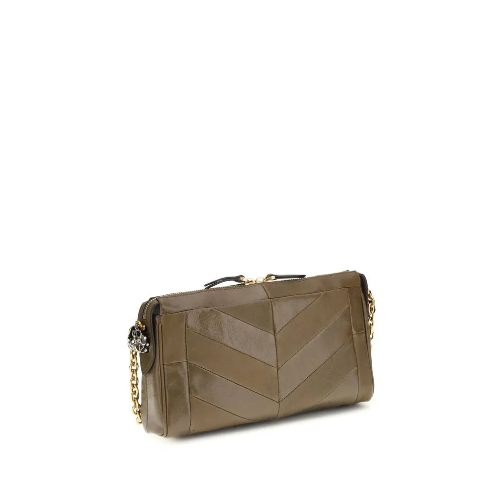 Valentino Garavani Schultertasche aus braunem Kalbsleder, Modell Bos Taurus