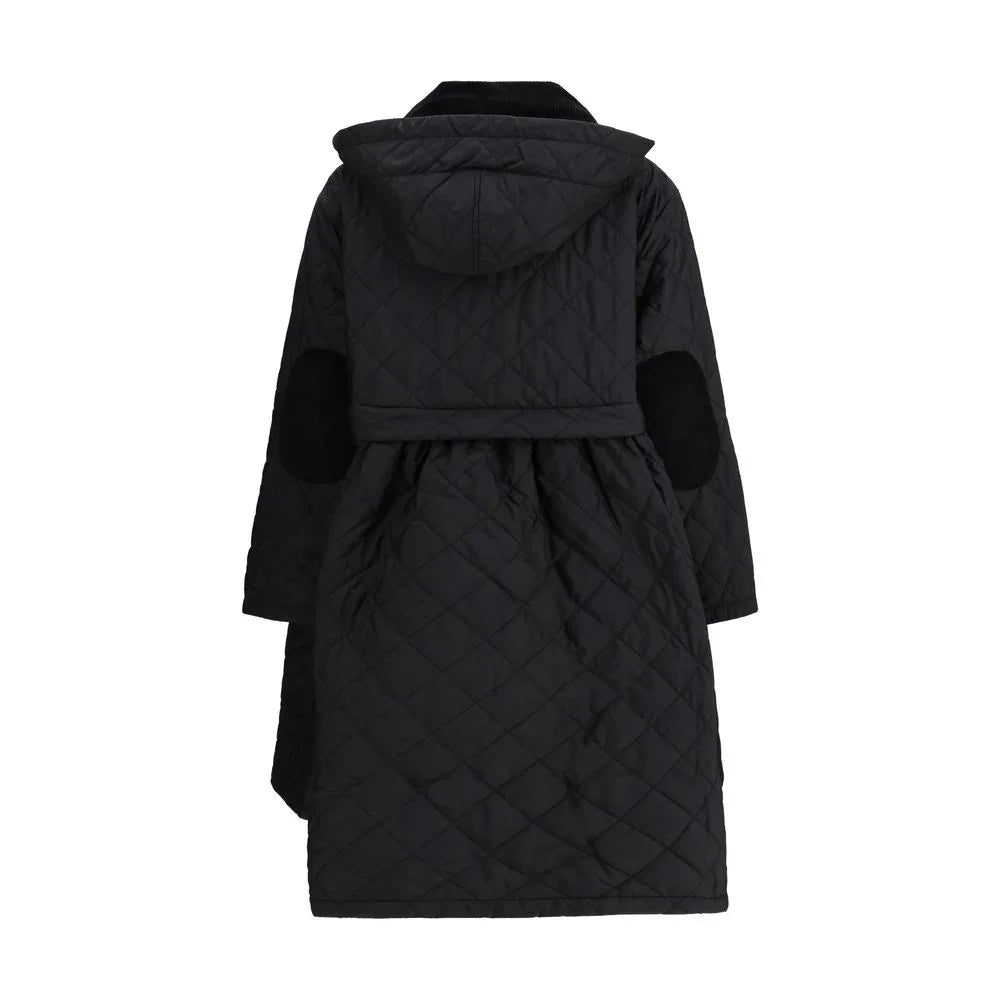 Barbour Black Polyester Coat