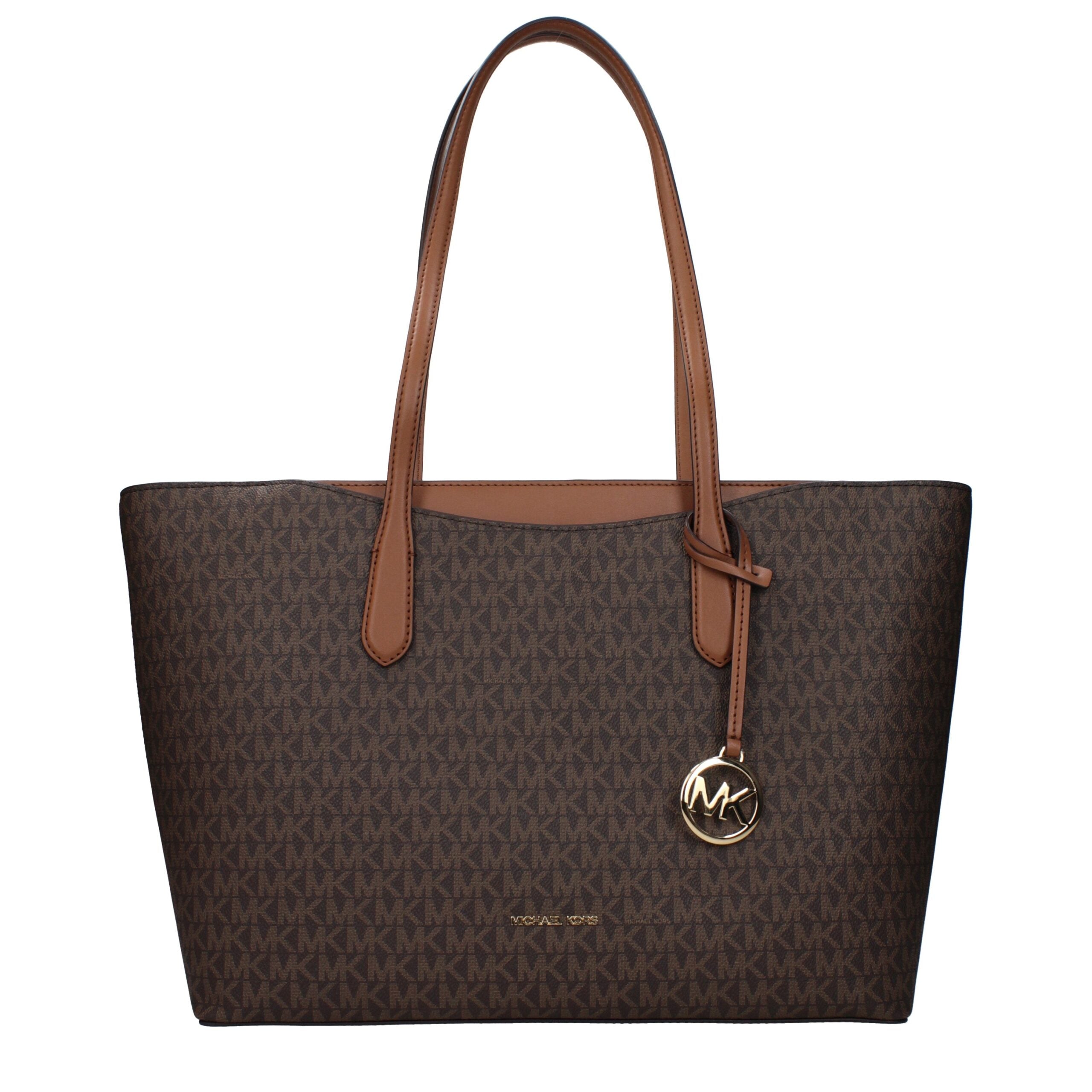 Michael Kors Brown Fabric Shoulder Bag