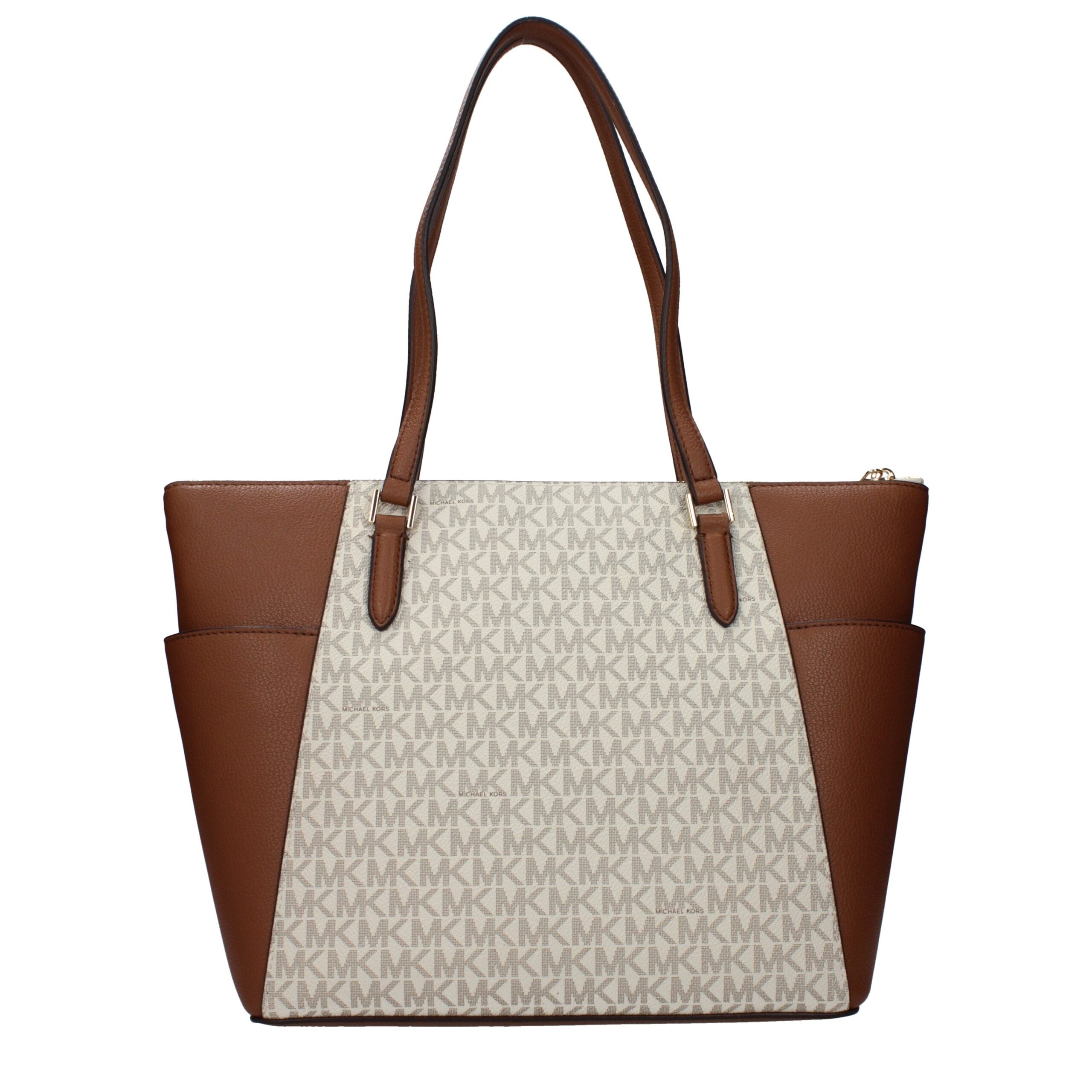 Michael Kors Beige Leather Shoulder Bag