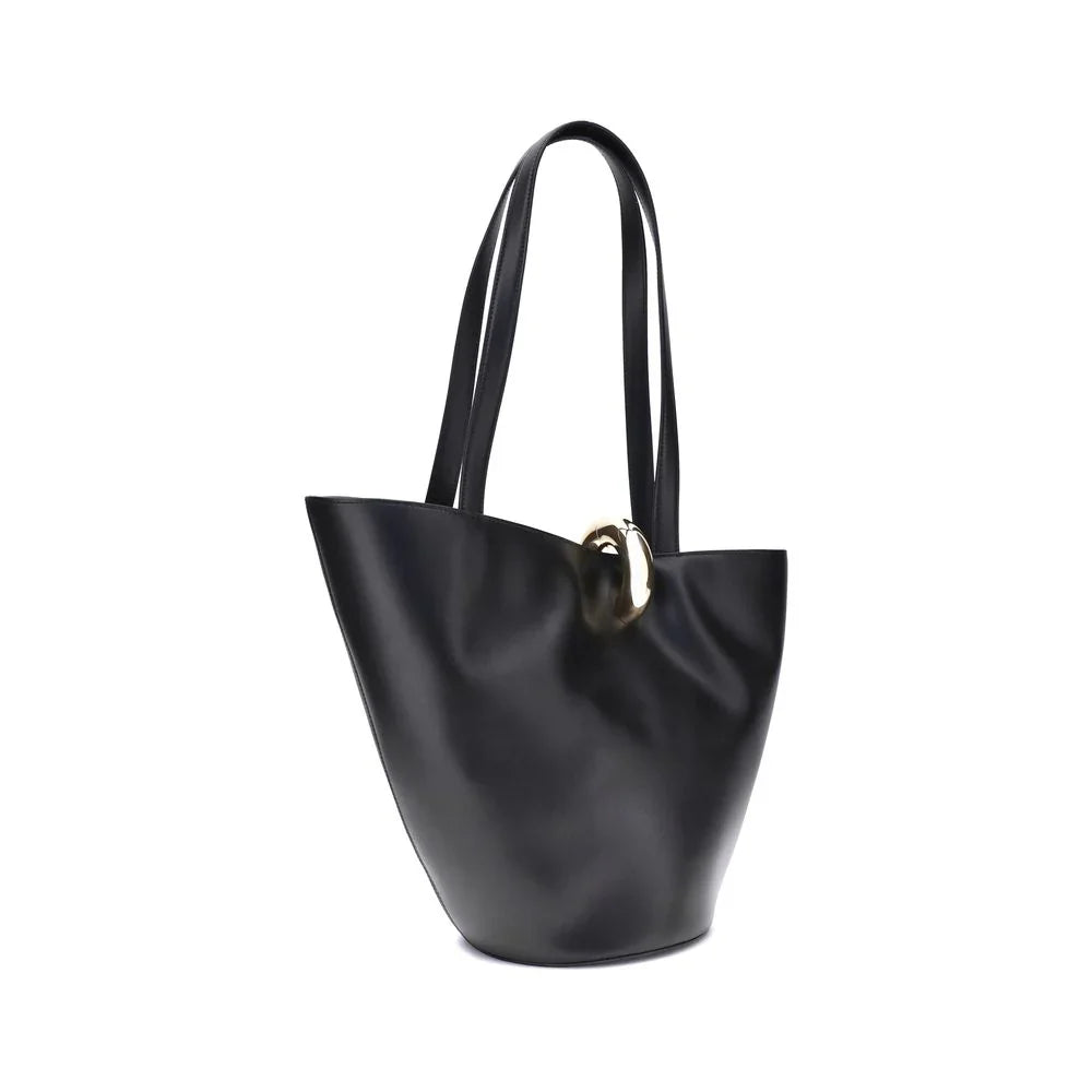 Jacquemus Black Calf Leather Bos Taurus Shoulder Bag