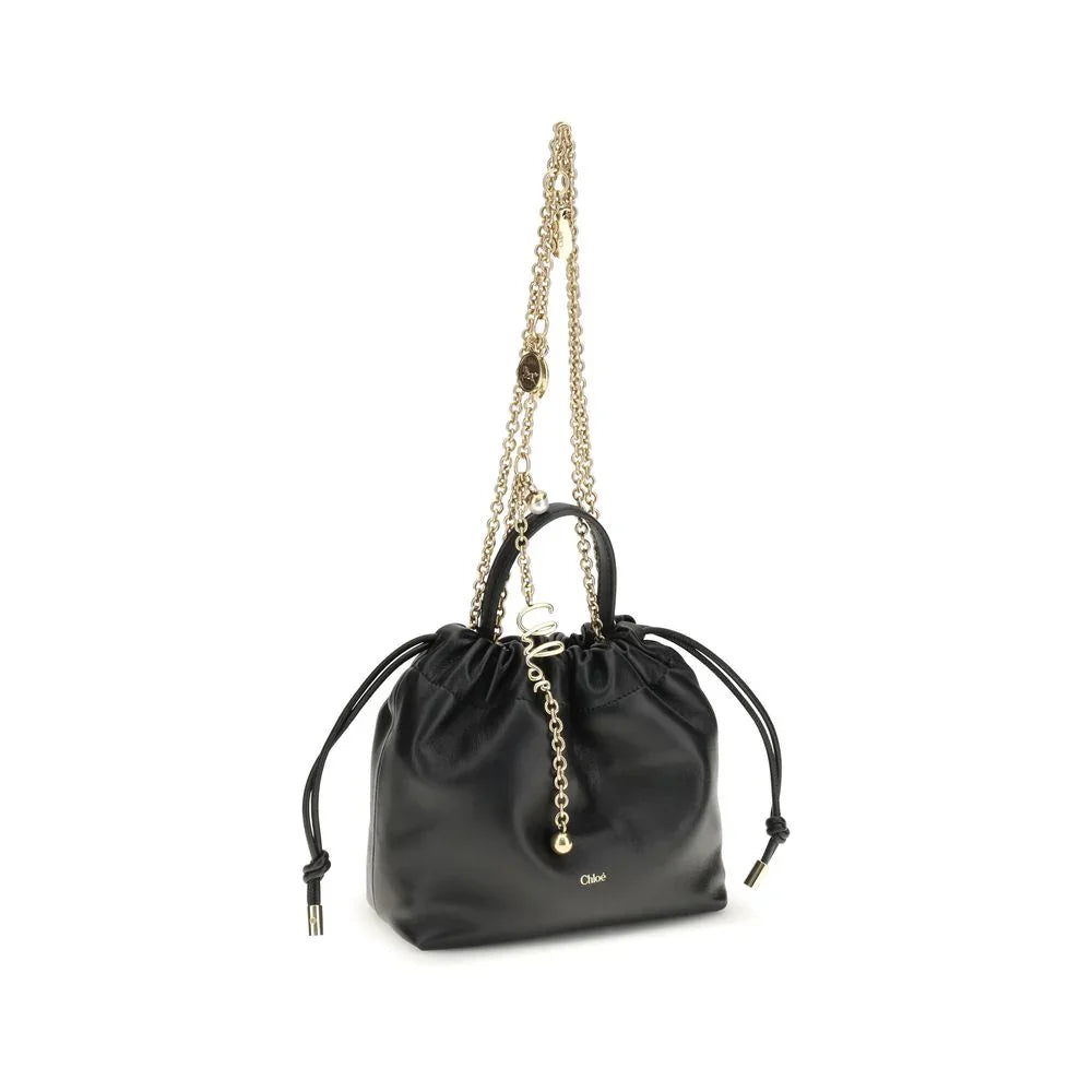 Chloé Black Calf Leather Bos Taurus Shoulder Bag