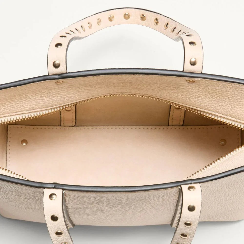 Valentino Garavani Beige Kalbsleder-Tragetasche