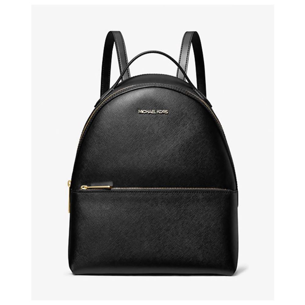 Michael Kors Black Leather Backpack