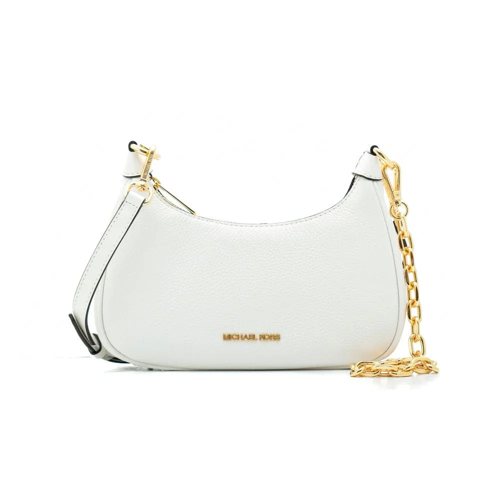 Michael Kors White Leather Shoulder Bag