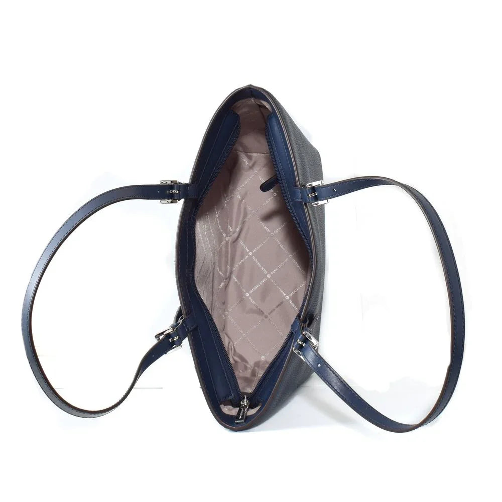 Michael Kors Tragetasche aus blauem Kunstleder