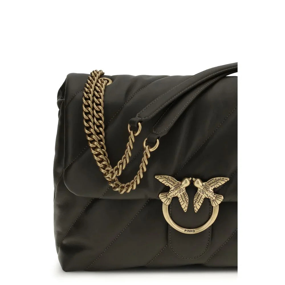 Borsa a tracolla PINKO Bos Taurus in pelle di vitello bicolore